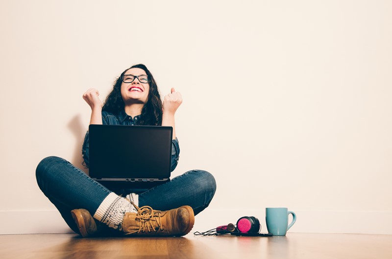 Happy online shopping